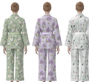 Conjunto de Bata y Camisón con Estampado Floral para Mujer, Manga Larga, Dos Piezas, Ropa de Dormir de Algodón y Fibra de Bambú, Suave y Cómoda para Primavera - Product Image 6