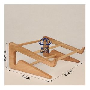 Portable Eco-Friendly Multifunction Adjustable Wooden <b>Laptop</b> Stand <b>Desk</b> Riser Holder Tabletop Tower Design for MacBook Computer - Product Image 1