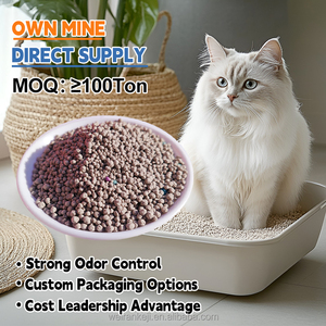 Areia para Gato Premium em Bulk, Argila Esférica Quebrada e Desodorizante, Areia Aglomerante de Bentonita - Product Image 2