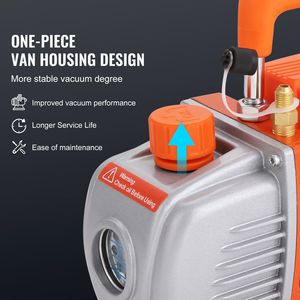 Camera di degassaggio sottovuoto con coperchio in vetro temperato e pompa da 3,5 CFM, kit pompa da 5 galloni a stadio singolo da 25 CFM per vuoto - Product Image 2