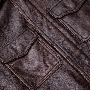 Arrival Best Selling Product Leather <b>Top</b> Jackets Best Winter Men's Slim Leather Jackets Customized Design Leather jacket for men - Product Image 3