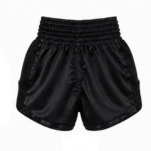 Pantalones Cortos de Muay Thai Personalizados para Hombre, Cintura Alta, Satén, Color Sólido, Cierre Elástico, Transpirables, Antiarrugas, Casuales - Product Image 5