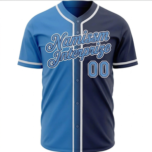 Maillot de baseball USA pour homme, tissu respirant en mesh, imprimé par sublimation, style sportswear avec broderie personnalisée - Product Image 4