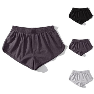 Shorts de sport décontractés pour hommes, shorts de course pour hommes, pantalons de maison pour hommes, sous-vêtements en pur coton, micro-shorts de maison pour hommes grande taille - Product Image 3