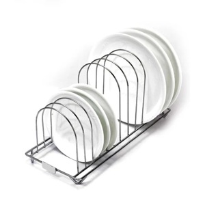 Factory Direct Premium Stainless Steel Plate Stand & Dish Drying <b>Rack</b> Kitchen Organizer <b>for</b> Countertop Plate <b>Rack</b> - Product Image 1