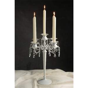 Modern Silver Metal Crystal <b>Candelabra</b> Centerpiece High-Quality Chrome Finish 3-Arm <b>Candelabras</b> for Hotel Events and Home Decor - Product Image 5