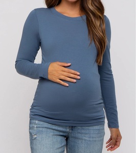 Nuevas Camisetas de Maternidad 2026 con el Mejor Diseño para Mujeres, Transpirables, Precio al por Mayor, Ropa de Lactancia Materna Hecha a Medida - Product Image 1
