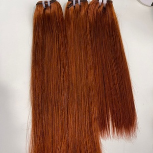 Cheveux vietnamiens bruts, lisses comme des baguettes, trame de cheveux 100% humains, noir naturel, soyeux et raides, double épaisseur, pointes épaisses et volumineuses - Product Image 1