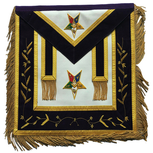 Tablier maçonnique canadien brodé sur mesure, fabriqué en usine, avec dentelle à coudre, pour la franc-maçonnerie - Product Image 3