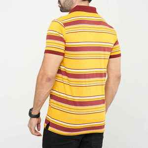 T-shirts en tissu piqué de coton de haute pureté pour hommes, t-shirts à col pour le printemps - Product Image 4