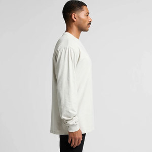 Camisetas de Manga Larga Rojas para Hombre de Primera Calidad, Camiseta Cuello Redondo de Algodón Suave, Estilo Minimalista Esencial - Product Image 3