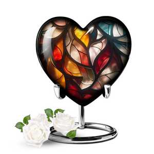<b>Large</b> Capacity Aluminum Metal <b>Urn</b> for Adult Ashes Handcrafted Decorative Funeral <b>Urn</b> for Home Memorial Display from India - Product Image 6
