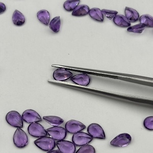 Ametyste africaine naturelle taille poire 6 x 4 mm (Grade A) I Pierre précieuse en vrac de qualité supérieure - Product Image 2