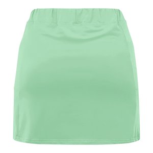 Jupe de sport asymétrique pour femme, taille élastique, couleur unie, avec short intégré, respirante, longueur mini, orange, polyester, été - Product Image 6