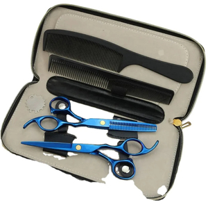 2026 New Arrival Wholesale 7 Inch And 6.5 Inch <b>Long</b> Stainless Steel Hair Grooming Barber Scissors <b>Shears</b> Kit For Sale - Product Image 2