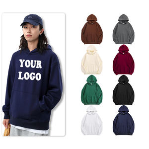 Vintage Washed Oversized Hoodie for Men Women Loose Fit Casual Streetwear <b>Sweatshirt</b> Custom Logo Heavyweight Cotton Fleece - Product Image 3