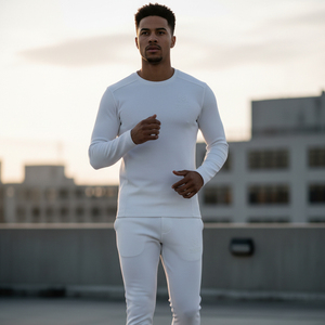 Conjunto Deportivo de Compresión de Alta Calidad para Hombre, Camiseta de Manga Larga, Leggings de Fitness, Ropa Deportiva para Entrenamiento de MMA y BJJ - Product Image 6