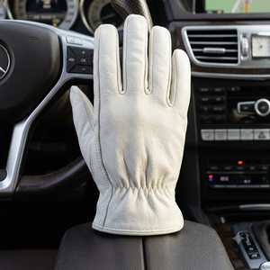 Sheep Grain Leather Anti-Slip Breathable Safety <b>Gloves</b> Straight Cuff Tear-Resistant Heavy-Duty Construction Free Welding - Product Image 3