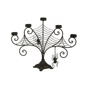 Candélabre en métal araignée de qualité supérieure parfait pour les fêtes de mariage et la décoration de table d'événement disponible en plusieurs styles - Product Image 6