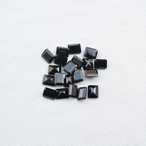 3x5mm 4x6mm 5x7mm 6x8mm 7x9mm 8x10mm 9x11mm 10x12mm 10x14mm Onyx noir naturel à facettes octogone coupe pierre précieuse lâche du fournisseur - Product Image 5