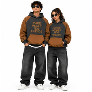 Sudadera con Capucha Retro Gótica para Hombre, Corte Regular, 100% Algodón, Forro Polar de Invierno, con Parches en Relieve, Estilo Urbano - Product Image 5