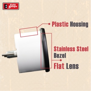 Velocímetro mecánico de 85mm y 3-3/8 pulgadas, odómetro de 0-140 MPH, calibre Vintage de 12V, placa frontal negra, retroiluminación LED blanca, camión, caravana - Product Image 4