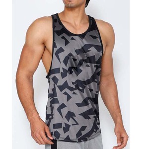 Débardeur Homme 2026 à Imprimé Camouflage, Col Rond, Séchage Rapide, Sportif, Fitness, Entraînement, Gilet Sans Manches en Polyester Tricoté - Product Image 3