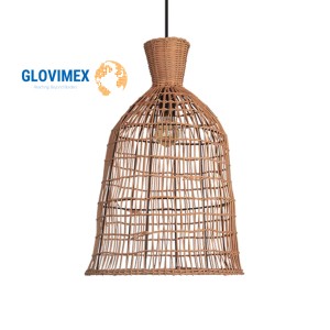 Meilleur fournisseur de lampes suspendues en bambou et rotin, luminaire tissé à la main pour la conception d'hôtels - Product Image 1