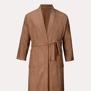 Meilleures Robes de Chambre en Soie pour Hommes, Tendance et Imprimées, Peignoirs d'Été en Soie Fine à Manches Longues, Grandes Tailles, avec Logo Personnalisé - Product Image 1