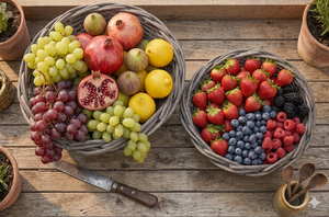 Rattan Basket Fruit Bowl Set Of 2 - Product Image 4