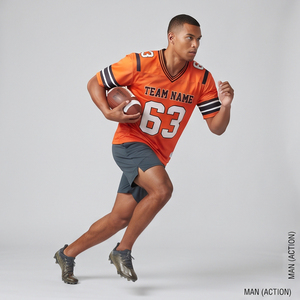 Maillot de football personnalisé avec logo sur mesure, 100 % polyester, maillot de football haut de gamme, maillots de football en mesh pour l'entraînement sportif - Product Image 3