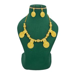 Oman Special Designer Gold Plated Necklace for Women <b>Indian</b> Exclusive Designs Omani Vintage Beads Necklace Ethnic Dubai Jewelry - Product Image 3
