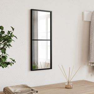 Espejo de Pared de Hierro con Recubrimiento en Polvo y Cristal Negro de 7.9 x 19.7 Pulgadas - Product Image 1