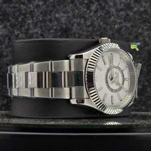 Reloj de Pulsera de Lujo para Hombre, 41 mm, Analógico, Acero Inoxidable, Mecánico Automático, Doble Zona Horaria, Esfera Blanca, para Correa de 16 mm, Estilo Ejecutivo - Product Image 2