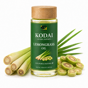 Aceite Esencial de Limoncillo de Tamil Nadu 100% Puro y Natural de Primera Calidad, Destilado al Vapor, para Aromaterapia y Cuidado Facial, Kodai Global Export - Product Image 1