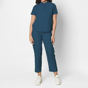 Manufacturer Wholesale Women's Fashionable Breathable Nursing <b>Scrubs</b> Custom Logo Pet Hospital Medical Uniforms Sets Doctor's - Product Image 1