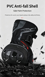 Guantes de Esquí de Dedo Completo, Negros, de Poliéster, Impermeables, Térmicos, con Cierre de Cordón, Unisex, para Montañismo Invernal - Product Image 6