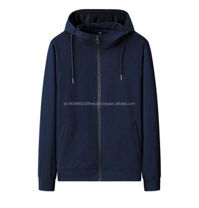 Venta al por mayor de algodón ligero Sudadera con capucha con cremallera para los hombres logotipo personalizado Ultimate Running Sudadera con capucha con cremallera entrenamiento de invierno - Product Image 2