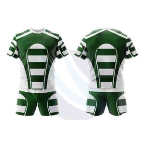 Wholesale Professional <b>Men</b>’s Rugby Football Uniform Sets Custom Design & Logo Comfortable Breathable 100% Polyester - Product Image 2