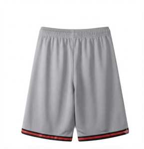Ropa Deportiva, Pantalones Cortos de Baloncesto Transpirables para Hombre, Color Gris Claro, Malla Personalizada, Secado Rápido, Cintura Elástica, Casuales, Verano, Venta al Por Mayor - Product Image 2