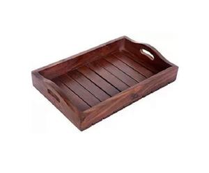 Bandeja Rectangular de Madera para Servir, Simple y Elegante, para Aperitivos o Uso Decorativo en el Hogar y la Cocina - Product Image 2