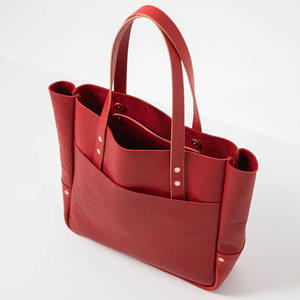 Women Tote <b>Bag</b> Custom Genuine <b>Leather</b> Waterproof Zipper Closure Shoulder Handbag Large Shopping - Product Image 4