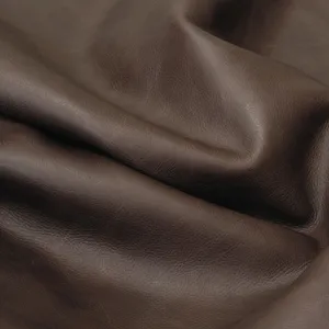 Cuir moulé de qualité supérieure, brun foncé, finition chrome doux, pour chaussures personnalisées, sacs à main, vestes, projets d'artisanat, matériel - Product Image 1