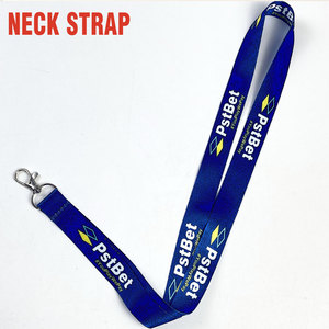 Custom Neck Strap with Logo <b>Polyester</b> Sublimation ID Badge <b>Lanyard</b> for Event Conference Trade Show OEM Manufacturer - Product Image 1