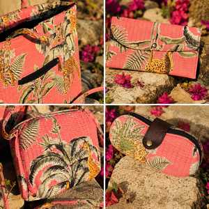 Sac fourre-tout en nylon à imprimé floral personnalisé avec fermeture éclair, deux sangles, grande capacité, pliable, sac seau vintage pour femme, voyage au Rajasthan - Product Image 4