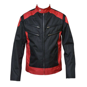 Motorbike Leather <b>Jackets</b> with Pockets Comfortable Full Sleeve Windproof All Seasons Style Motorbike Rider Safety <b>Jacket</b> - Product Image 1