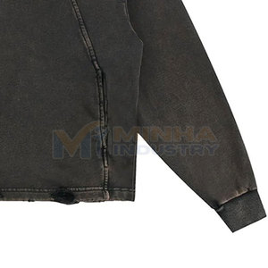 Custom Design High Quality Pullover Acid Wash <b>Hoodies</b> Casual Wear Plus Size Acid Wash <b>Hoodies</b> For Online Sale - Product Image 5