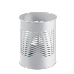 Poubelle en métal galvanisé avec couvercle et poignées latérales, design vintage, en acier, pour la maison, le jardin, l'intérieur et l'extérieur - Product Image 5