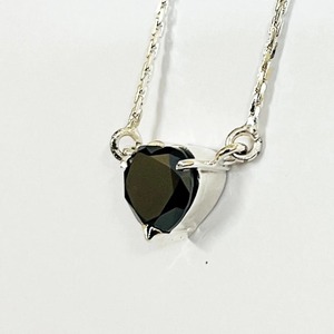 จี้โมอิสซาไนต์รูปหัวใจสีดำ 5 กะรัต ทำด้วยมือตามขนาดที่กำหนด - Product Image 3
