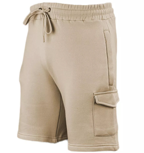 ชุดเซ็ตแทรคสูทลำลองสำหรับผู้ชาย ชุดกีฬา กางเกงขาสั้นคาร์โก้ - Product Image 4